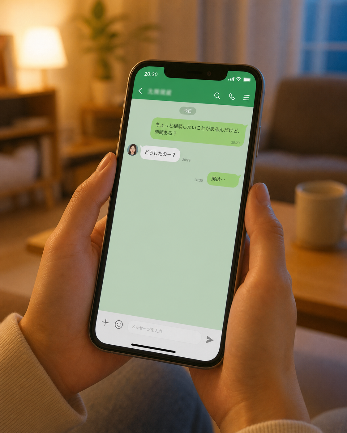 LINEで相談するイメージ